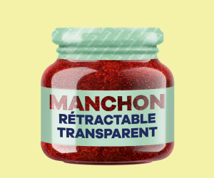 Manchon rétractable transparent avec fenêtres